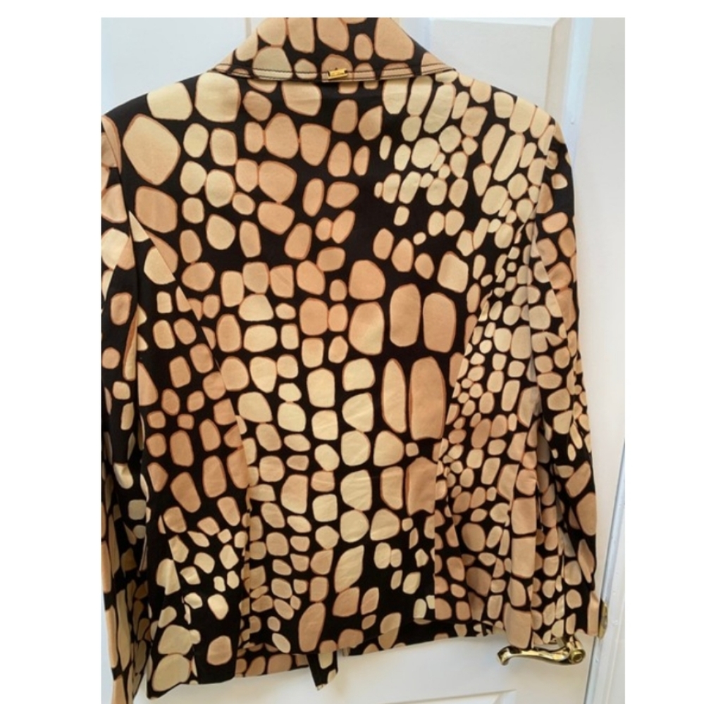 St John Giraffe Print Double Breasted Jacket - Picture 9 of 9